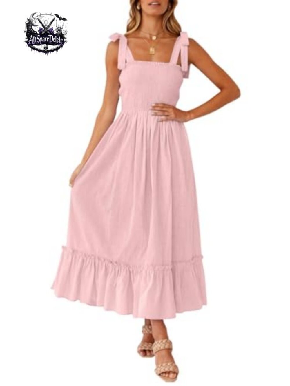 Boho Spaghetti Strap Maxi Dress Floral Print Summer Casual